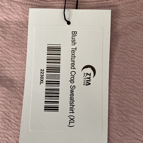 Zyia textured blush sweatshirt size XL - Picture 3 of 3